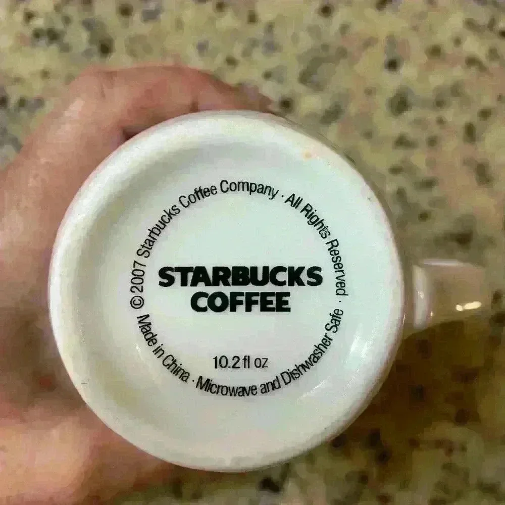 Starbucks 10.2 oz White with Starbucks Logo Coffee/ Tea
